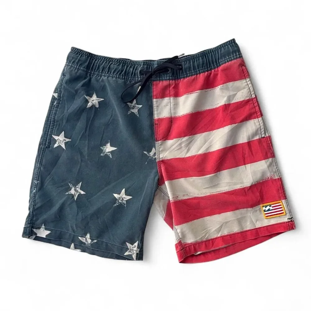 Billabong Sundays Layback USA Flag Board Shorts Style M180TBSU